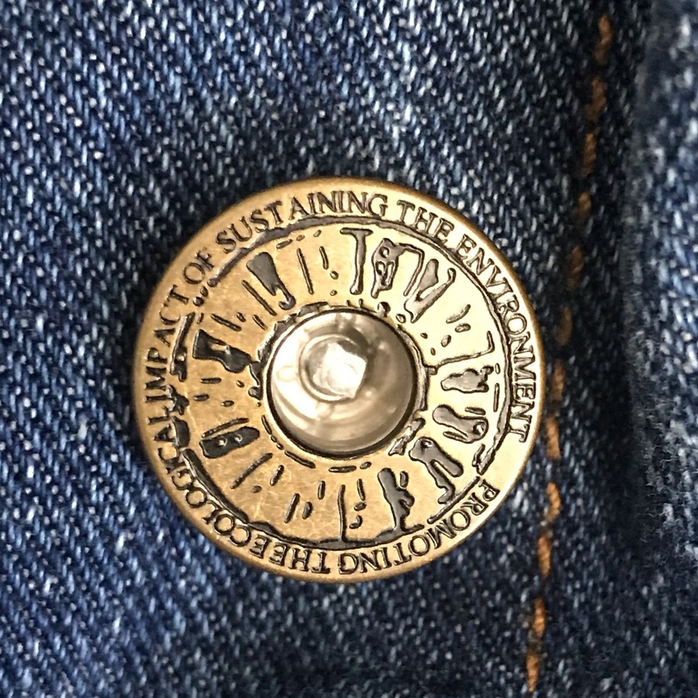 Free People Oversized Distressed Denim Jacket - Picture 8 of 16